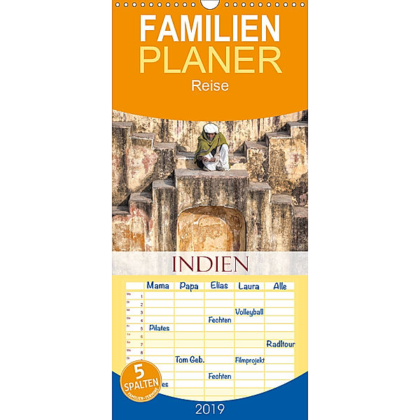 Indien - Eine Fotoreise vom Norden bis in den Süden - Familienplaner hoch (Wandkalender 2019 , 21 cm x 45 cm, hoch), Joana Kruse