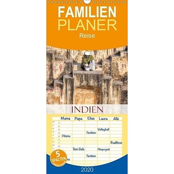 Indien - Eine Fotoreise vom Norden bis in den Süden - Familienplaner hoch (Wandkalender 2020 , 21 cm x 45 cm, hoch), Joana Kruse