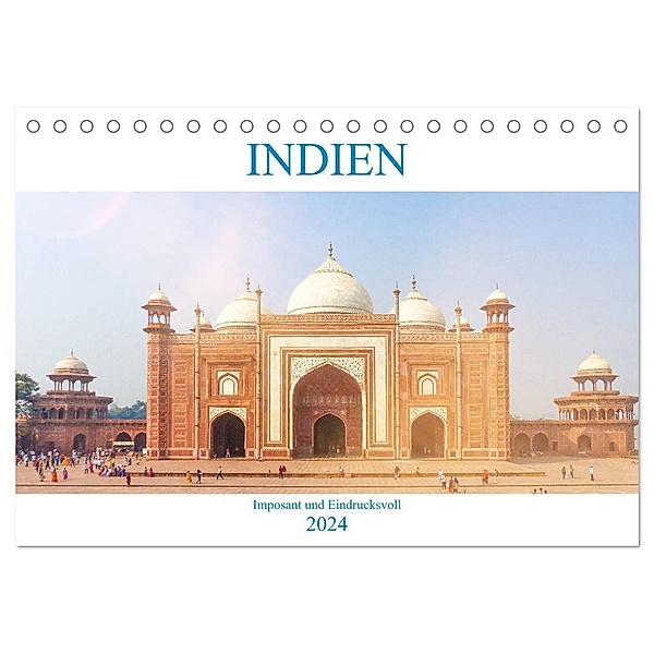 Indien - Imposant und Eindrucksvoll (Tischkalender 2024 DIN A5 quer), CALVENDO Monatskalender, pixs:sell