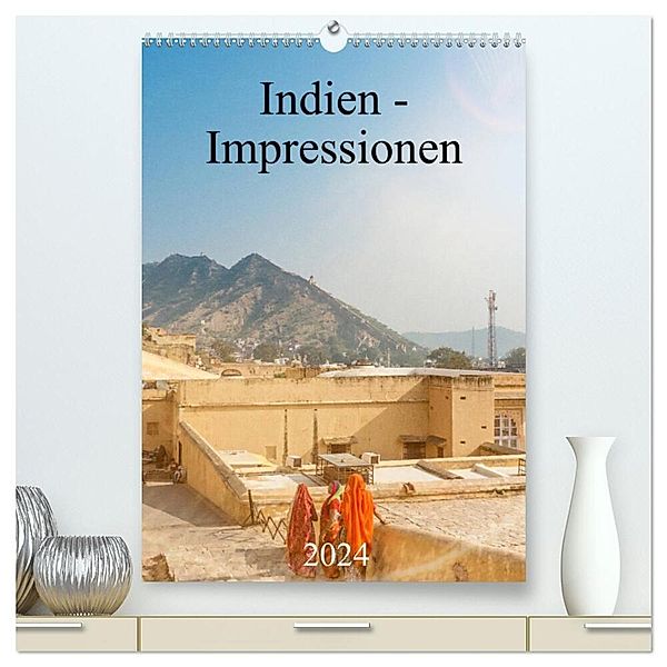 Indien - Impressionen (hochwertiger Premium Wandkalender 2024 DIN A2 hoch), Kunstdruck in Hochglanz, pixs:sell