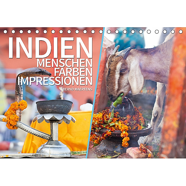INDIEN Menschen Farben Impressionen (Tischkalender 2020 DIN A5 quer), Bernd Maertens