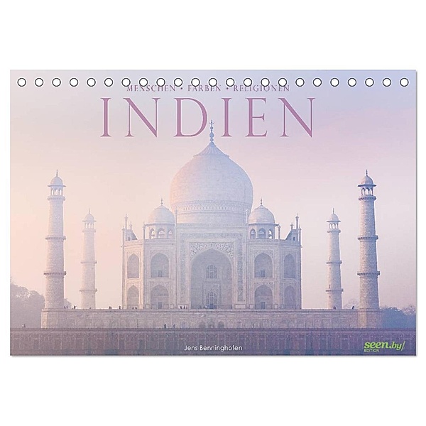 Indien: Menschen - Farben - Religionen (Tischkalender 2024 DIN A5 quer), CALVENDO Monatskalender, Jens Benninghofen