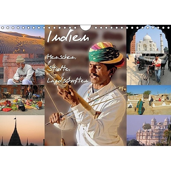 Indien - Menschen, Städte, Landschaften (Wandkalender 2017 DIN A4 quer), Harry Müller