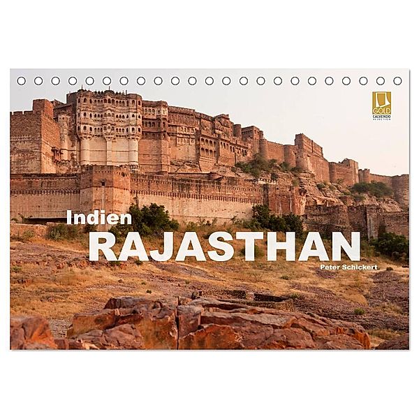Indien - Rajasthan (Tischkalender 2024 DIN A5 quer), CALVENDO Monatskalender, Peter Schickert