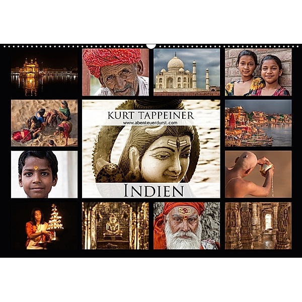 Indien (Wandkalender 2018 DIN A2 quer), Kurt Tappeiner
