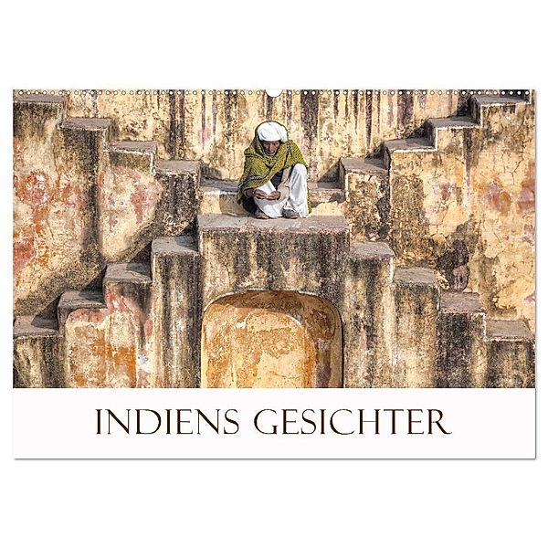 Indiens Gesichter (Wandkalender 2025 DIN A2 quer), CALVENDO Monatskalender, Calvendo, Joana Kruse