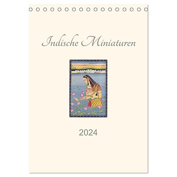 Indische Miniaturen (Tischkalender 2024 DIN A5 hoch), CALVENDO Monatskalender, Jürgen Wöhlke