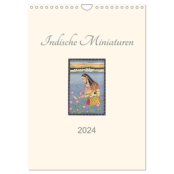 Indische Miniaturen (Wandkalender 2024 DIN A4 hoch), CALVENDO Monatskalender, Jürgen Wöhlke