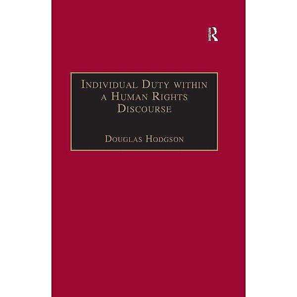 Individual Duty within a Human Rights Discourse, Douglas Hodgson