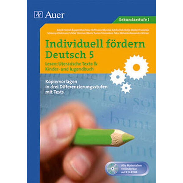 Individuell fördern Deutsch: Individuell fördern 5 Lesen: Literarische Texte, m. 1 CD-ROM, Hoffmann, Müller, Schlamp-Diekmann