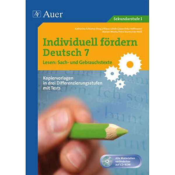 Individuell fördern Deutsch: Individuell fördern 7 Lesen: Sachtexte, m. 1 CD-ROM, u.a.