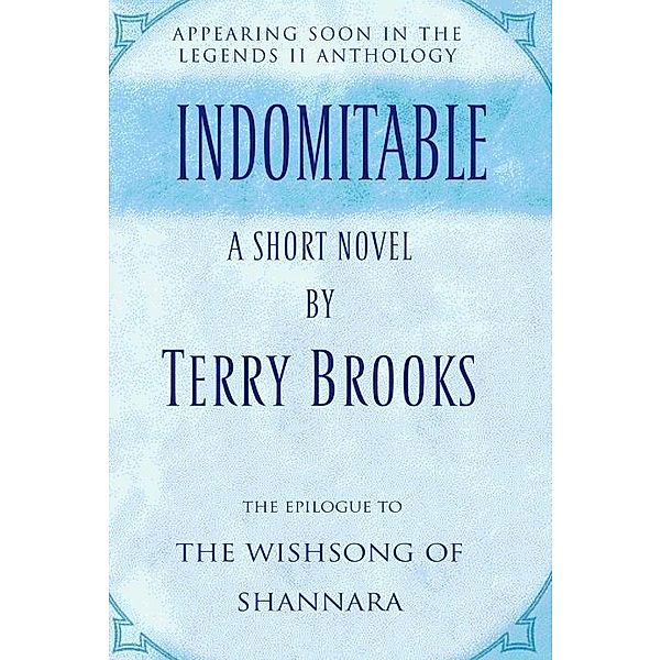 Indomitable / Shannara, Terry Brooks