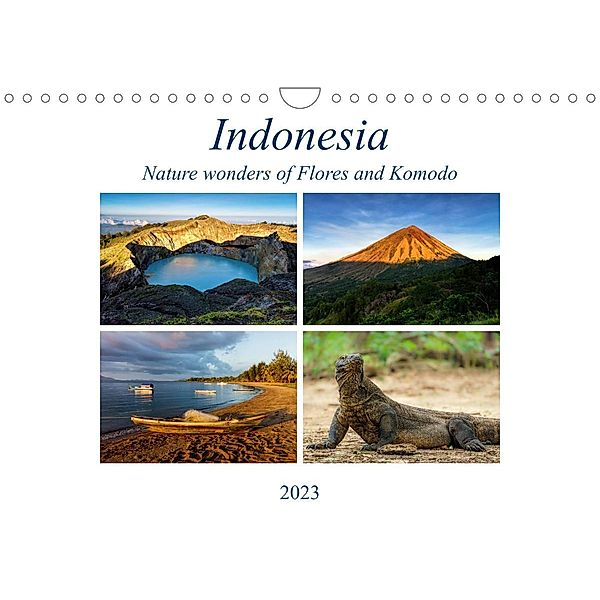 Indonesia - Nature wonders of Flores and Komodo (Wall Calendar 2023 DIN A4 Landscape), Sandra Schaenzer