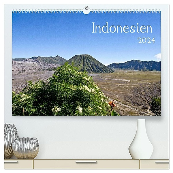 Indonesien (hochwertiger Premium Wandkalender 2024 DIN A2 quer), Kunstdruck in Hochglanz, Thomas Leonhardy