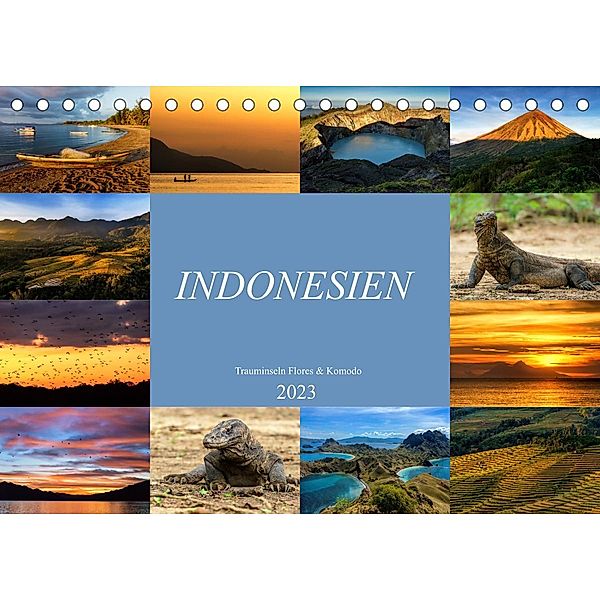 Indonesien - Inselparadies Flores & Komodo (Tischkalender 2023 DIN A5 quer), Sandra Schänzer