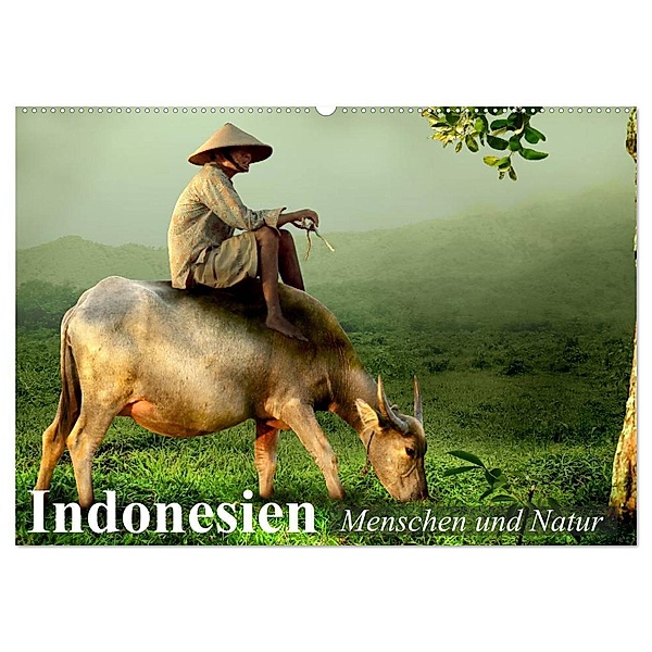 Indonesien. Menschen und Natur (Wandkalender 2024 DIN A2 quer), CALVENDO Monatskalender, Elisabeth Stanzer