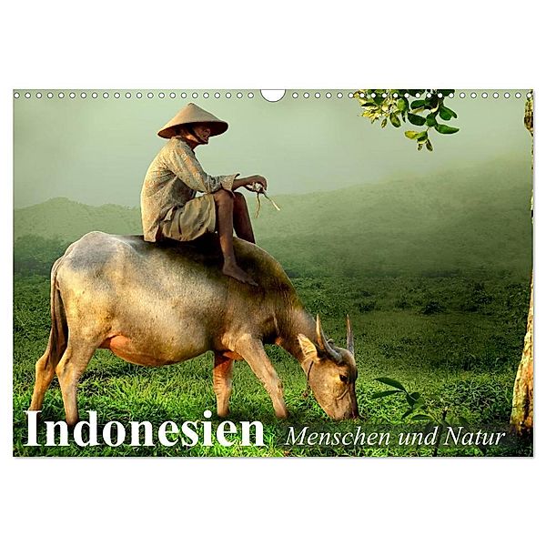 Indonesien. Menschen und Natur (Wandkalender 2024 DIN A3 quer), CALVENDO Monatskalender, Elisabeth Stanzer
