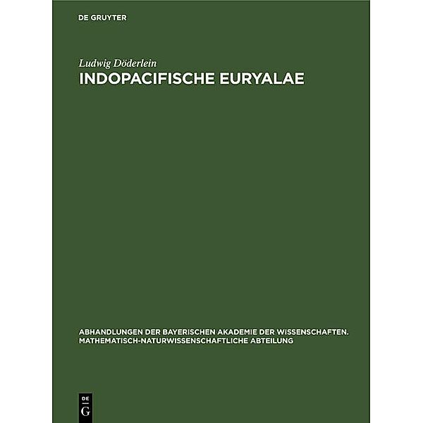 Indopacifische Euryalae / Jahrbuch des Dokumentationsarchivs des österreichischen Widerstandes, Ludwig Döderlein