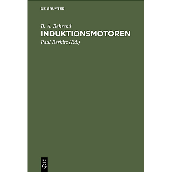 Induktionsmotoren, B. A. Behrend