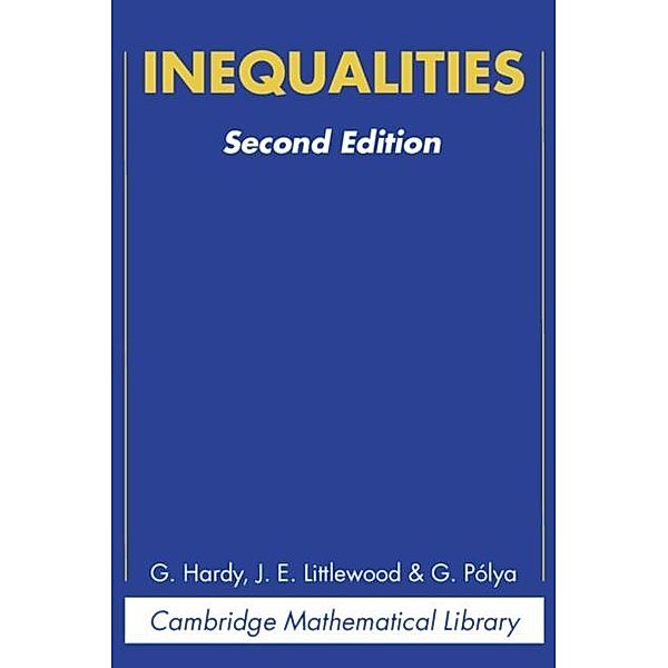 Inequalities, G. H. Hardy
