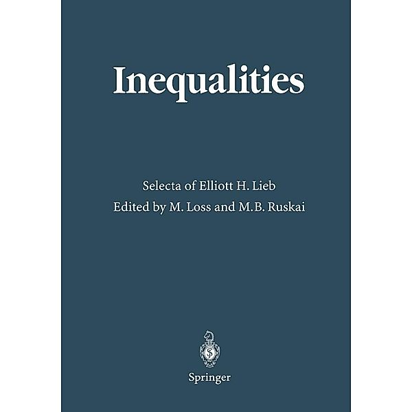 Inequalities, Elliott H. Lieb