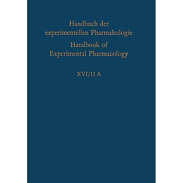 Infektionen III / Handbook of Experimental Pharmacology Bd.16 / 11 / 11a