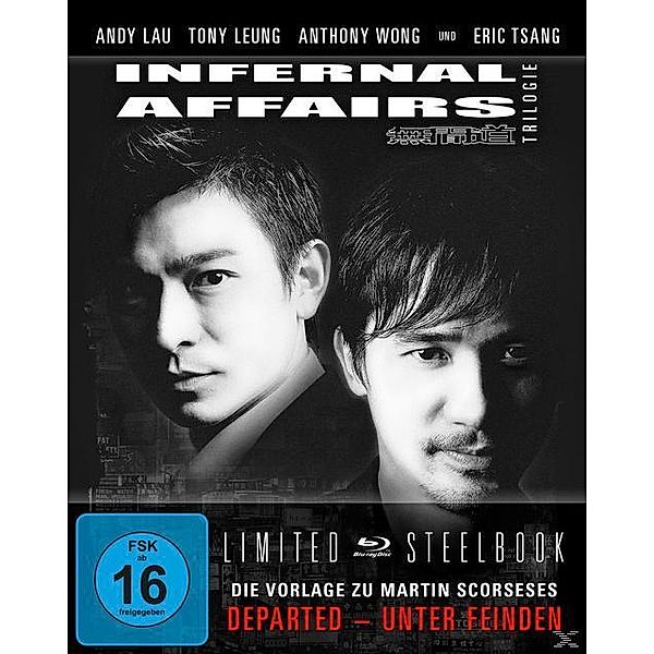 Infernal Affairs Trilogie Limited Steelbook, Andy Lau, Tony Leung Chiu-Wai, Eric Tsang