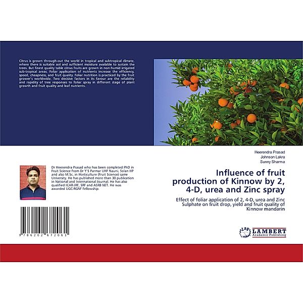 Influence of fruit production of Kinnow by 2, 4-D, urea and Zinc spray, Heerendra Prasad, Johnson Lakra, Sunny Sharma