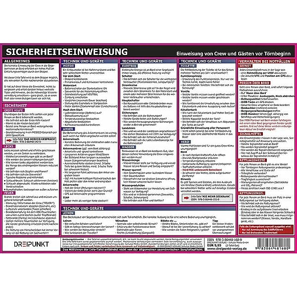 Info-Tafel-Set Yachtcharter, Michael Schulze