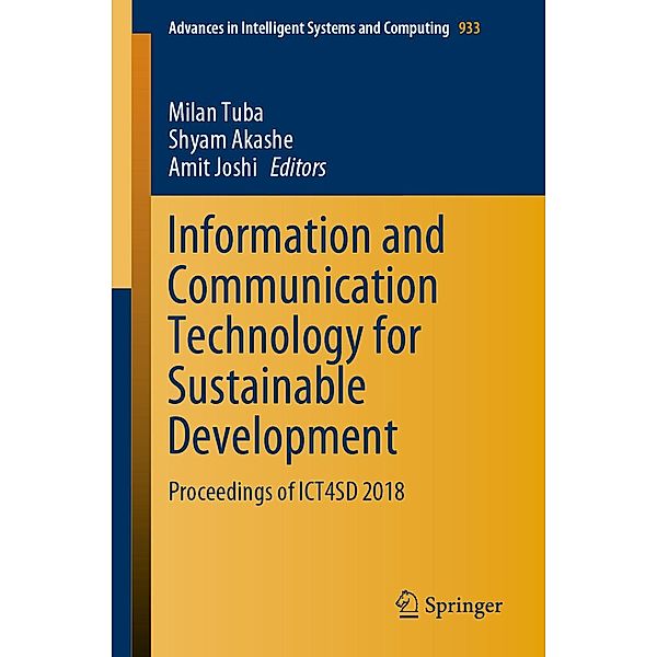 Information and Communication Technology for Sustainable Development / Advances in Intelligent Systems and Computing Bd.933