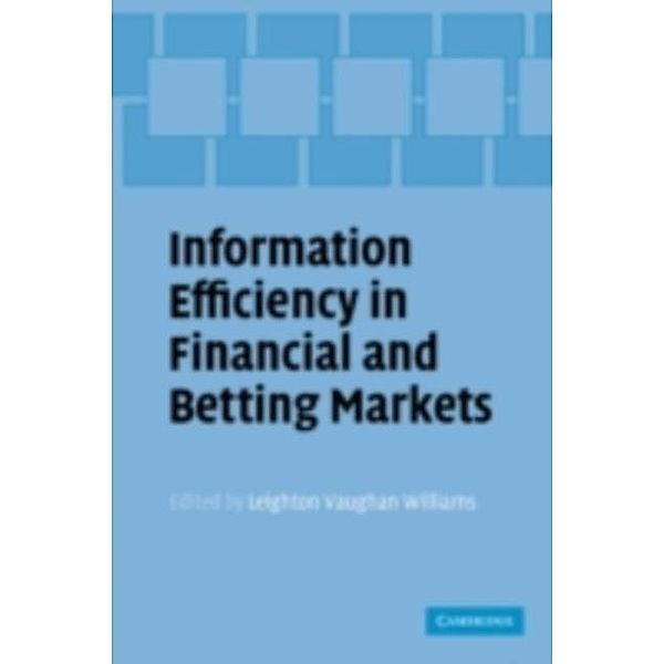 Information Efficiency in Financial and Betting Markets