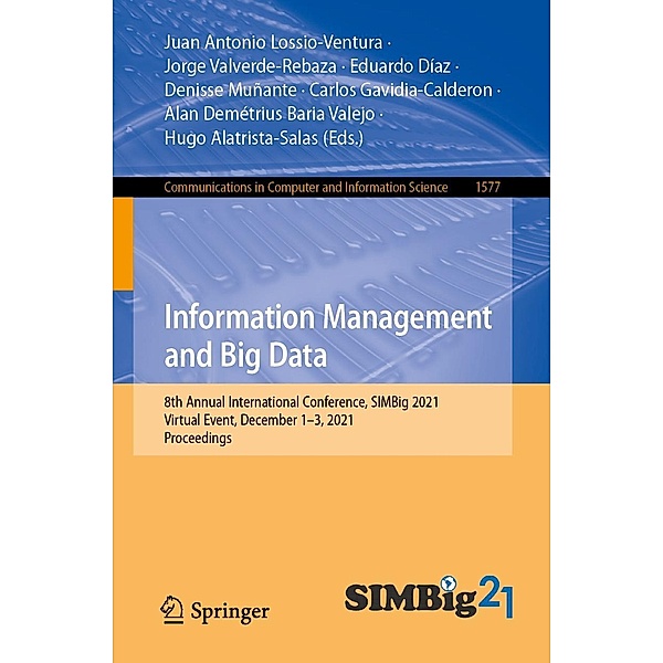 Information Management and Big Data / Communications in Computer and Information Science Bd.1577