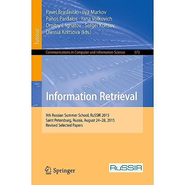 Information Retrieval / Communications in Computer and Information Science Bd.573