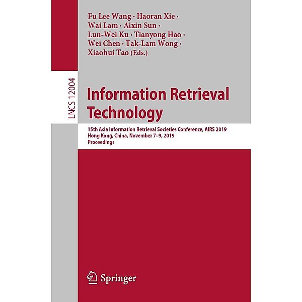 Information Retrieval Technology / Lecture Notes in Computer Science Bd.12004