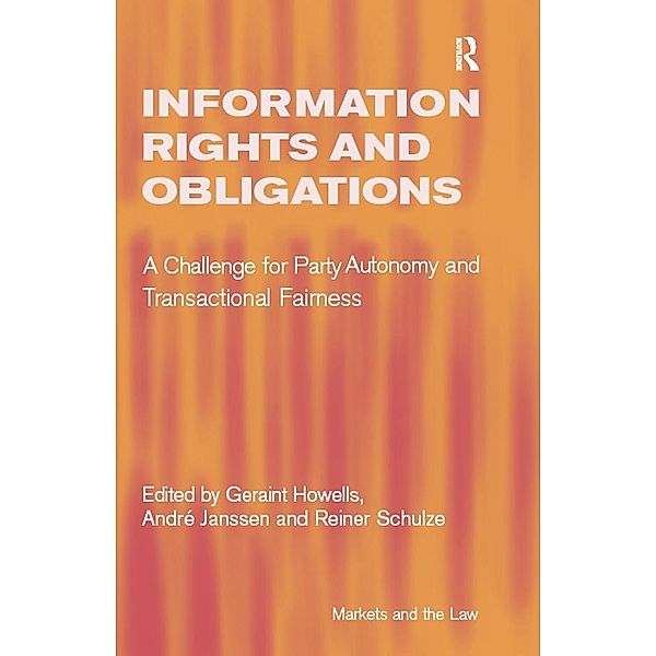 Information Rights and Obligations, André Janssen