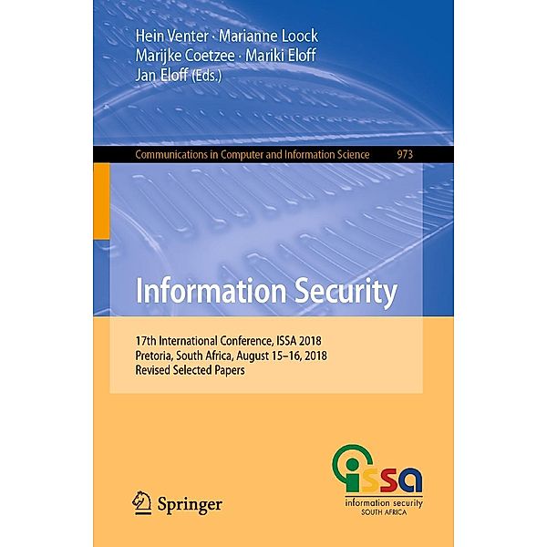 Information Security / Communications in Computer and Information Science Bd.973