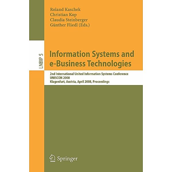 Information Systems and e-Business Technologies / Lecture Notes in Business Information Processing Bd.5