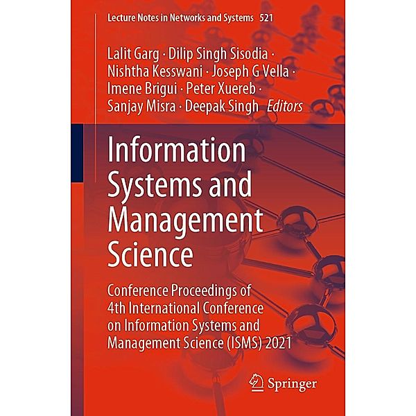 Information Systems and Management Science / Lecture Notes in Networks and Systems Bd.521