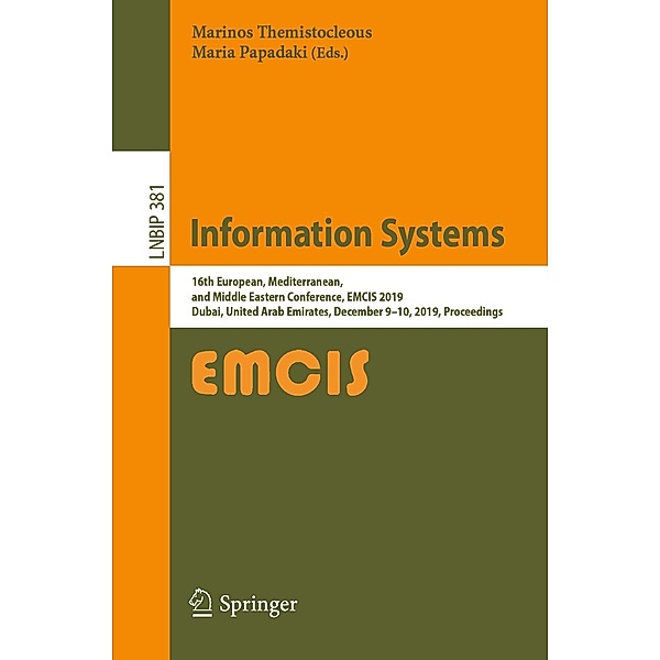 Information Systems / Lecture Notes in Business Information Processing Bd.381