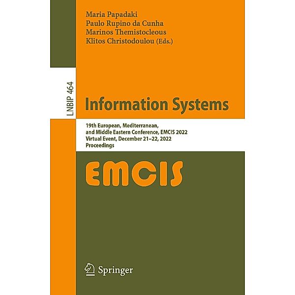 Information Systems / Lecture Notes in Business Information Processing Bd.464