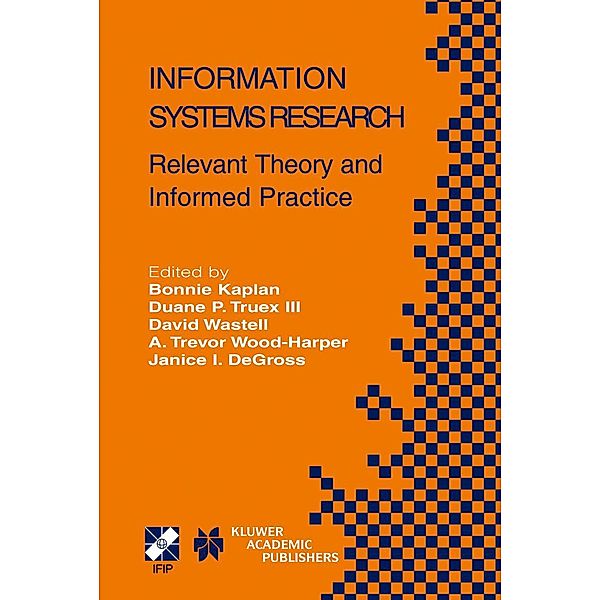 Information Systems Research / IFIP Advances in Information and Communication Technology Bd.143