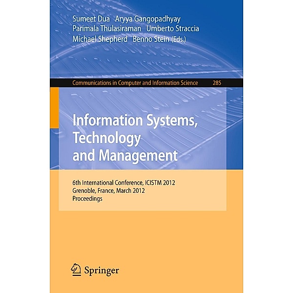 Information Systems, Technology and Management / Communications in Computer and Information Science Bd.285