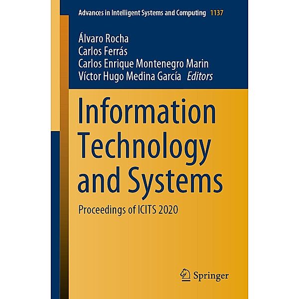 Information Technology and Systems / Advances in Intelligent Systems and Computing Bd.1137