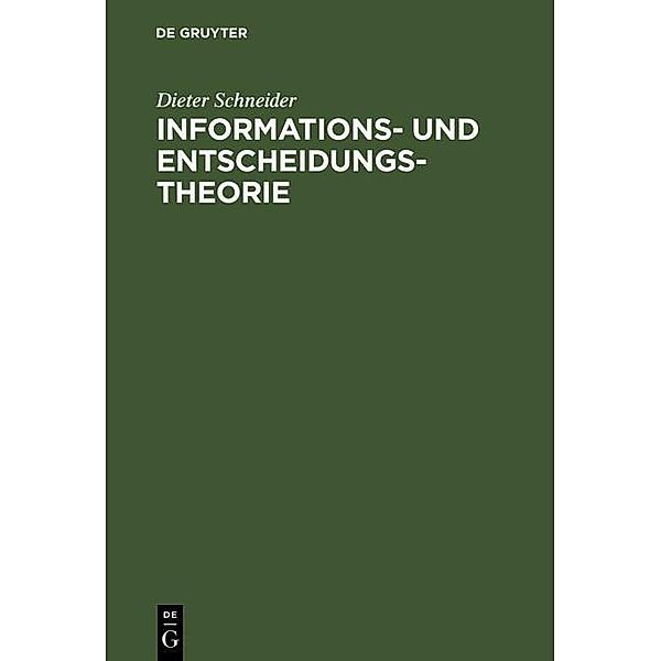 Informations- und Entscheidungstheorie / Jahrbuch des Dokumentationsarchivs des österreichischen Widerstandes, Dieter Schneider