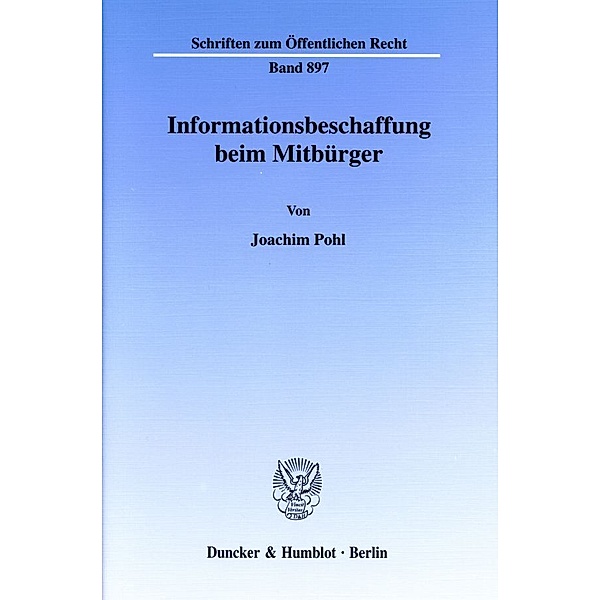Informationsbeschaffung beim Mitbürger., Joachim Pohl