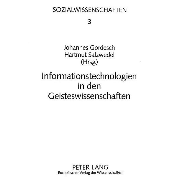 Informationstechnologien in den Geisteswissenschaften