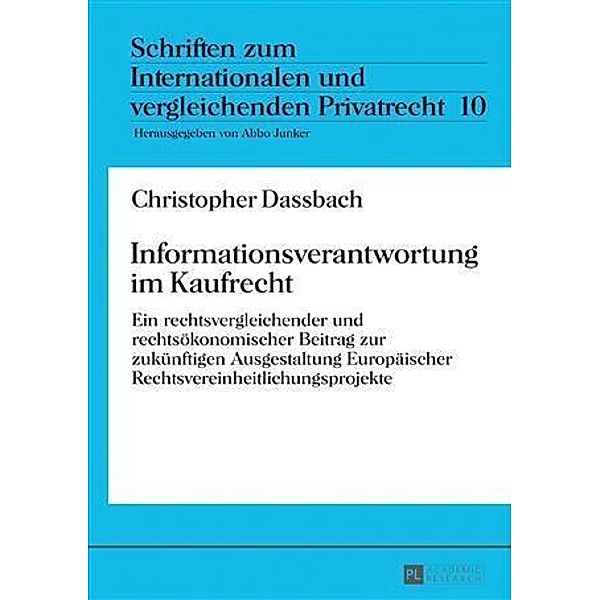 Informationsverantwortung im Kaufrecht, Christopher Dassbach