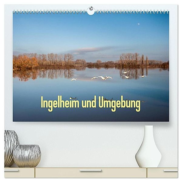 Ingelheim und Umgebung (hochwertiger Premium Wandkalender 2024 DIN A2 quer), Kunstdruck in Hochglanz, Erhard Hess