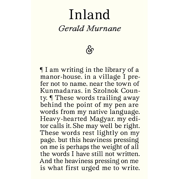 Inland, Gerald Murnane