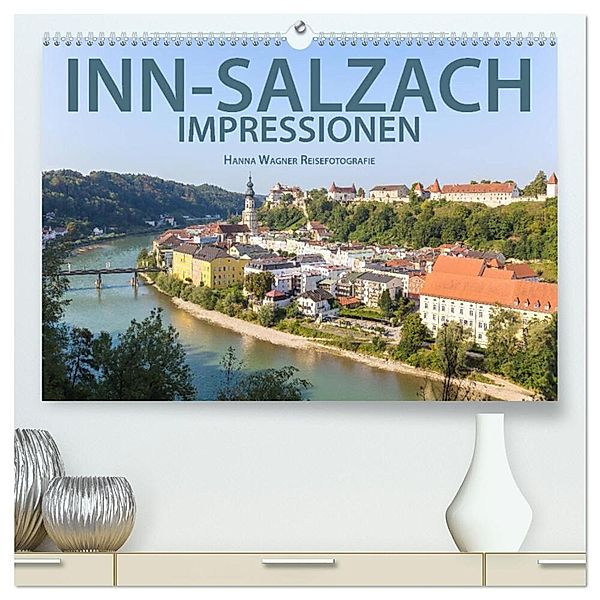 Inn-Salzach-Impressionen (hochwertiger Premium Wandkalender 2024 DIN A2 quer), Kunstdruck in Hochglanz, Hanna Wagner